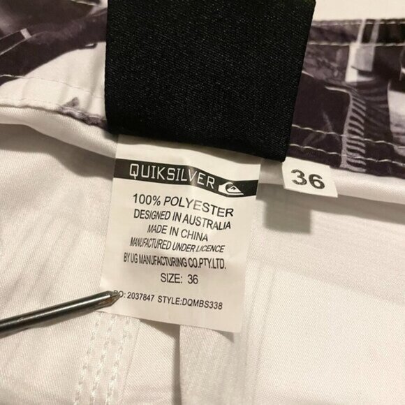 Quiksilver Swim Trunks Mens Size 36 Shorts - Picture 8 of 15